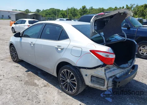 2016 Toyota Corolla S Plus z USA, uszkodzony, nr VIN 5YFBURHE8GP480810